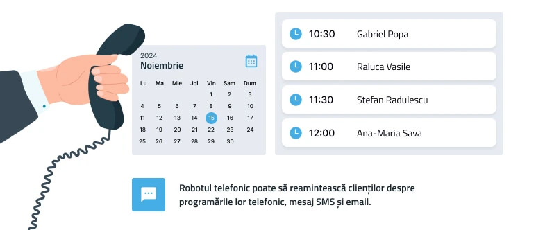 Programari prin robot telefonic